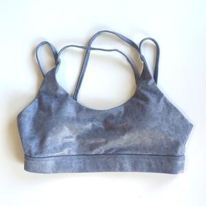 ZYIA Slate Floral Women's Light n Tight Bra